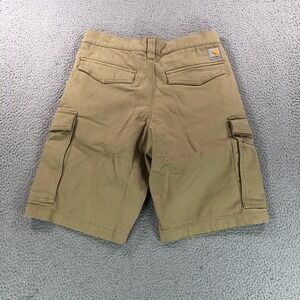 Carhartt Shorts Men 30 Tan Canvas Cargo Realxed Fit Rugged Flex Workwear Utility
